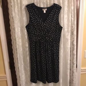 Ann Taylor Loft polka dot dress, size 12